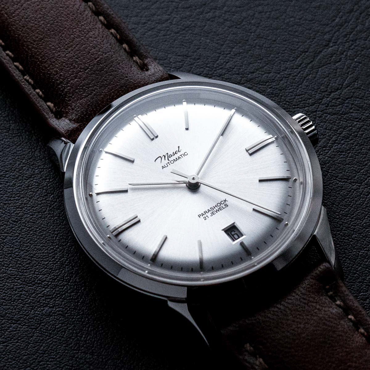 DIY Watchmaking Kit | 38.5mm Mosel with Date - Silver