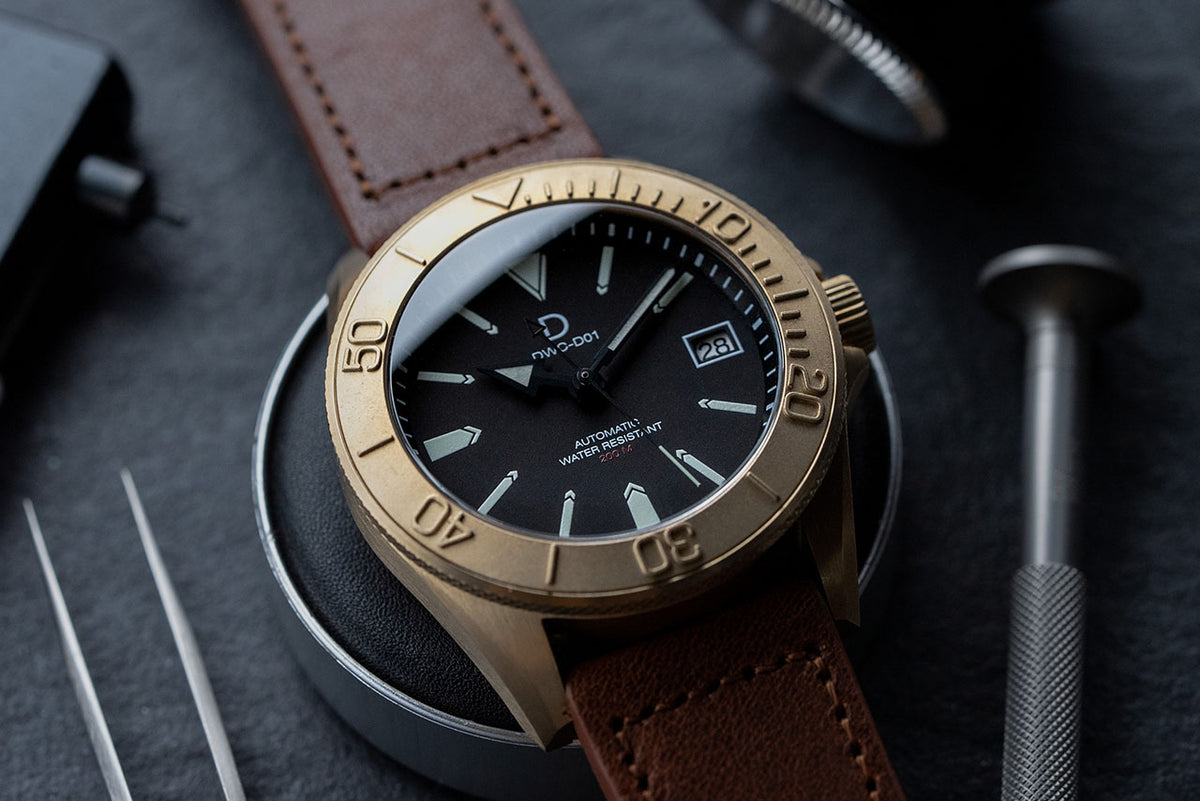 39.4mm Bronze Diver Bezel Insert Type D Bronze DIYWATCH Club