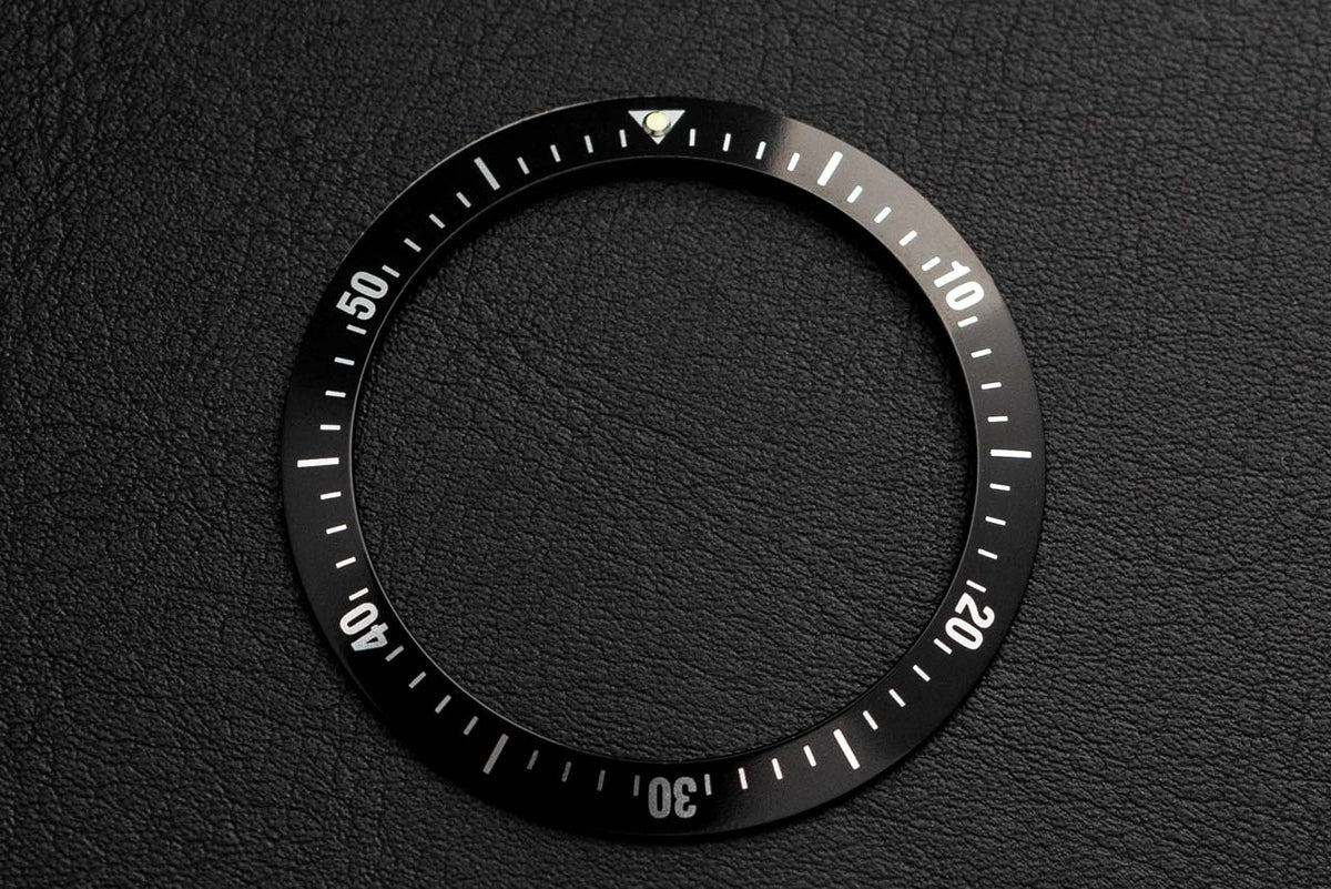 BK201ページ 39.4mm Aluminum Diver Bezel Insert - Type C Black (bezel insert