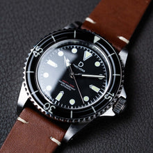 Load image into Gallery viewer, 40mm Vintage Dive Watch With Vintage strap &amp; Retro- Dome Acrylic Bezel Insert  (TMI NH35/ NH70 Movement) with tools and video instructions
