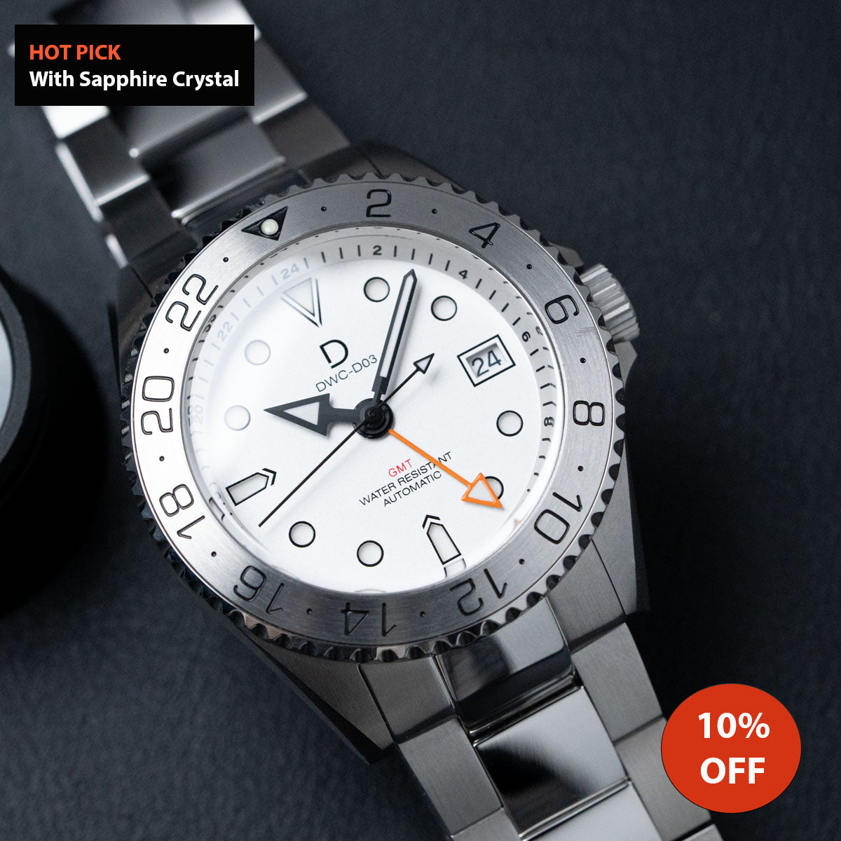 42mm White Dial 
