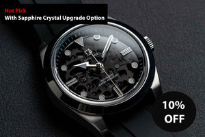 DIY Watchmaking Kit | Expedition Watch With Sapphire Dial | DWC-D02S