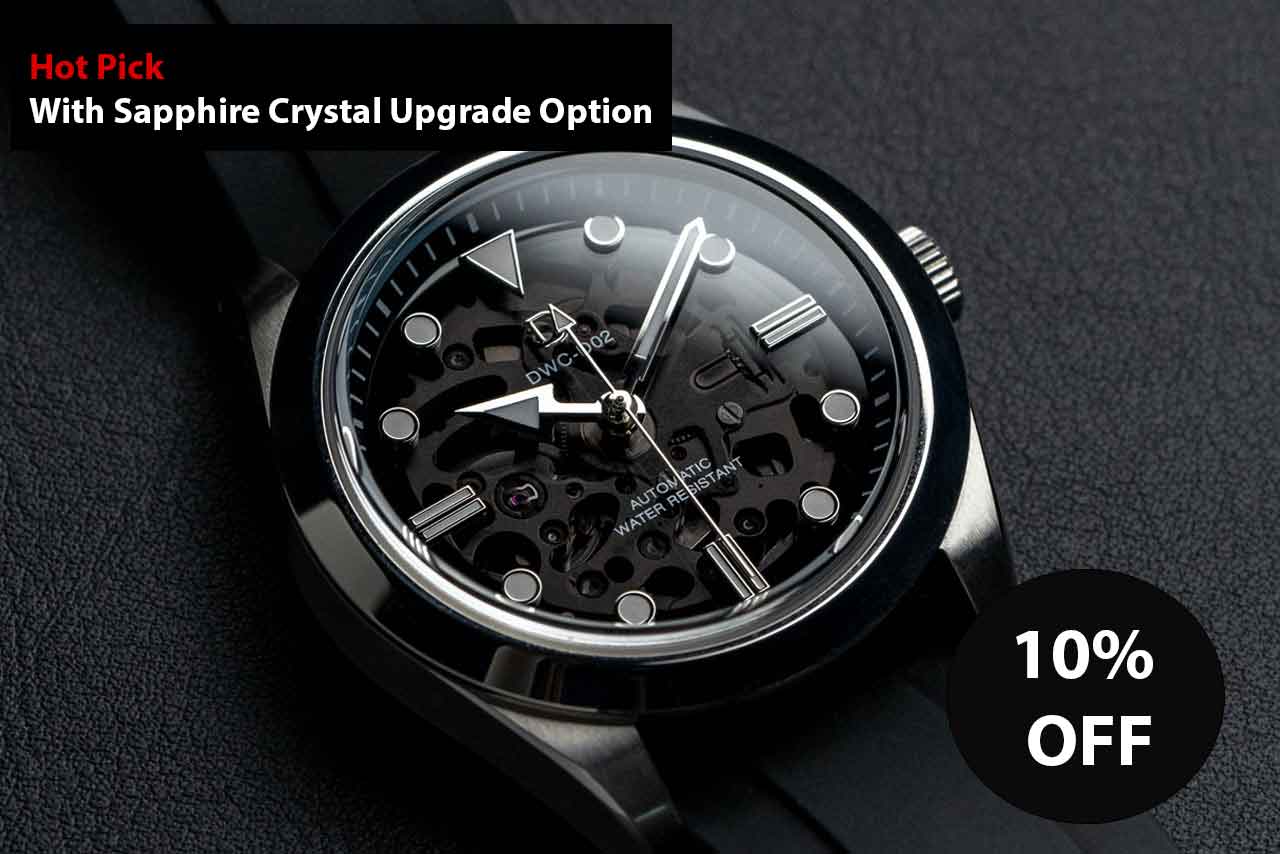 DIY Watchmaking Kit | Expedition Watch With Sapphire Dial | DWC-D02S