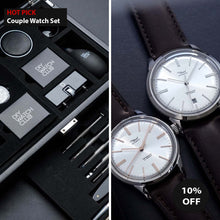 Load image into Gallery viewer, DIY Watch Gift for a couple watch experience. Mosel silver vintage dress watch w/ Miyota movement 