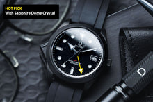 Load image into Gallery viewer, GMT Expedition Kit | Black-Yellow PVD GMT Sports Dress Watch | Seiko NH34 DWC-D02