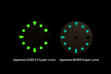 Load image into Gallery viewer, DWC GMT D03 Silver Sandwich Lume Dial for TMI NH34 - lume