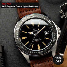 Load image into Gallery viewer, Vintage Dive Watch Aging Experience + DIY Watch Kit | Diver series (Black Bezel Insert) 