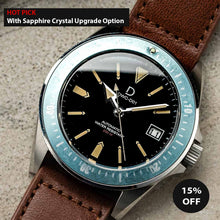 Load image into Gallery viewer, Vintage Dive Watch Aging Experience + DIY Watch Kit | Diver series (Blue Bezel Insert) 