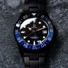 Load image into Gallery viewer, DIY Watchmaking Kit | PVD Black GMT BATMAN Dive Watch | Seiko Automatic GMT movement | DWC-D03 