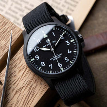 画像をギャラリービューアに読み込む, DIY Watchmaking Kit | PVD Black Pilot Watch - Standard Lume | F01 Lite 