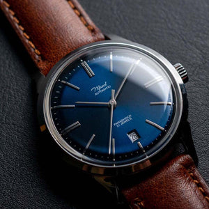 DIY腕錶組裝套裝 | Mosel系列 (含日期功能) - 太空藍錶盤復古機械腕錶 - Miyota 8215 或 8315機芯 
