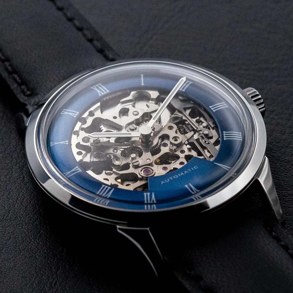 DIY Watchmaking Kit Mosel series Blue Dial Skeleton