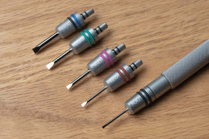 DIY Watch Club Watchmaker's Screwdriver with Ball Bearings & 5 Interchangeable Blades