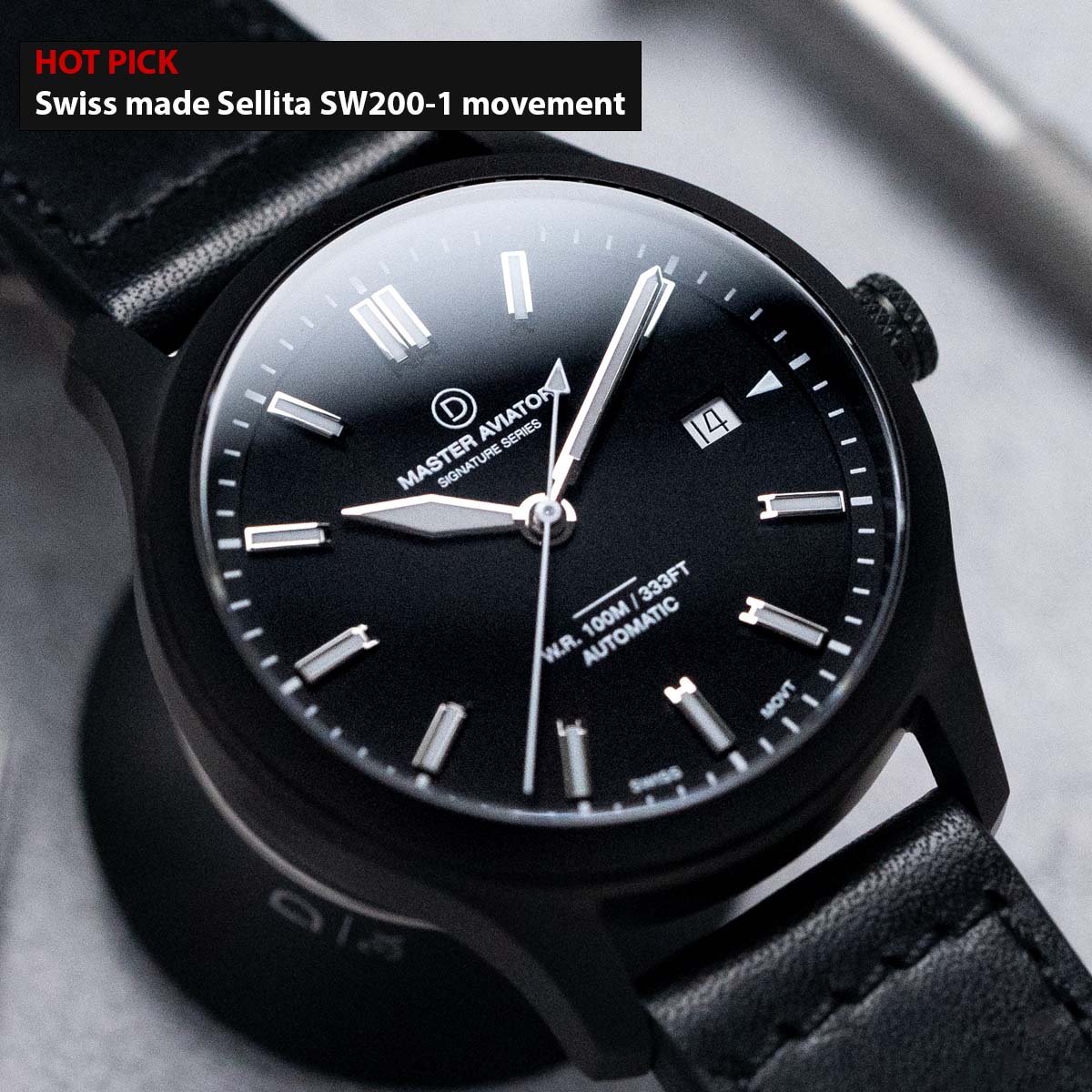 スイスのムーブメントDIYウォッチキット| Sellita SW200-1 | dwc