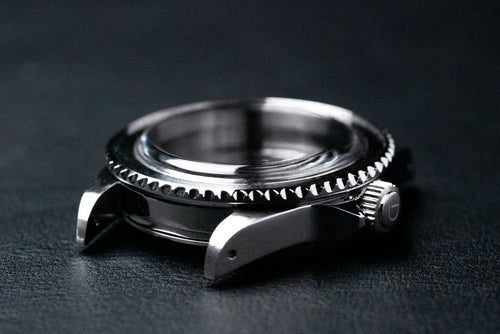 40mm DWC Vintage Diver Case - Stainless Steel - high-dome acrylic
