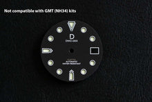 Load image into Gallery viewer, DWC D03 Matt Black Custom Watch Dial (Japan C3) for Seiko NH35