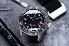 Load image into Gallery viewer, Plated 925 Silver GMT Dive Watch | Vintage Diver with Patina | Aging experience | Seiko NH34 - diy watch club