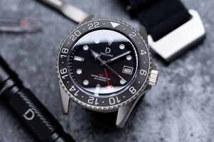 Plated 925 Silver GMT Dive Watch | Vintage Diver with Patina | Aging experience | Seiko NH34 - diy watch club