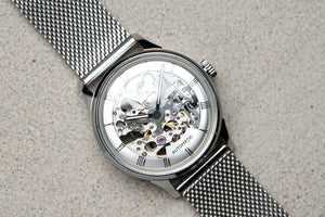 DIY WATCH CLUB 35mm silver mosel - dress watch
