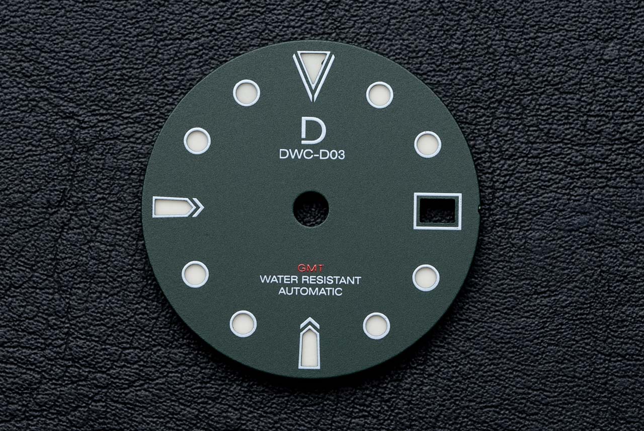 DWC D03 GMT Forest Green Sandwich Lume Dial for TMI NH34
