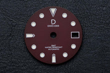 Load image into Gallery viewer, DWC D03 GMT Maroon Red Sandwich Lume Dial for TMI NH34/NH35 