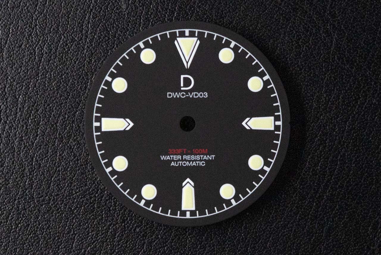 28.5mm DWC VD03 Black Dial with C3 Superlume for TMI NH series