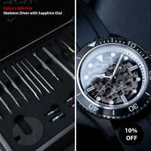 Load image into Gallery viewer, [Editor&#39;s Gift Pick] Our skeleton dive watch kit with the crystal dial