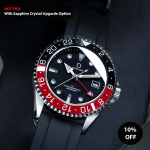 DIY Watchmaking Kit NH34 42mm GMT Dive Watch Seiko GMT movement Ceramic Coke GMT Bezel DWC D03
