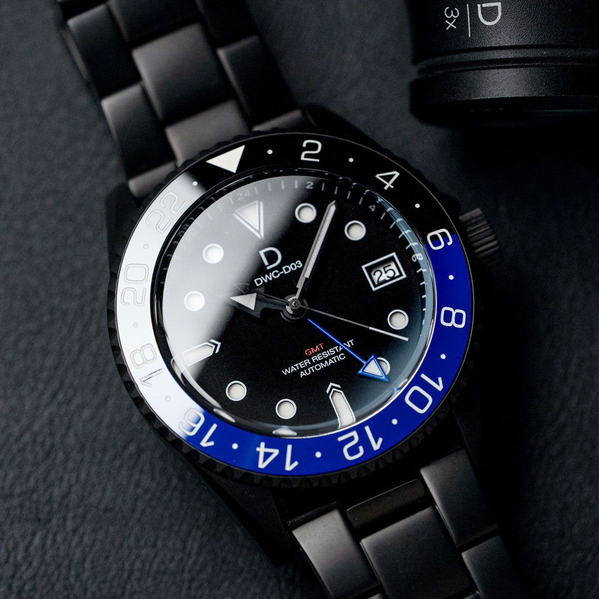NH34 ムーブメント 本体 seiko カスタム MOD gmt ブラック