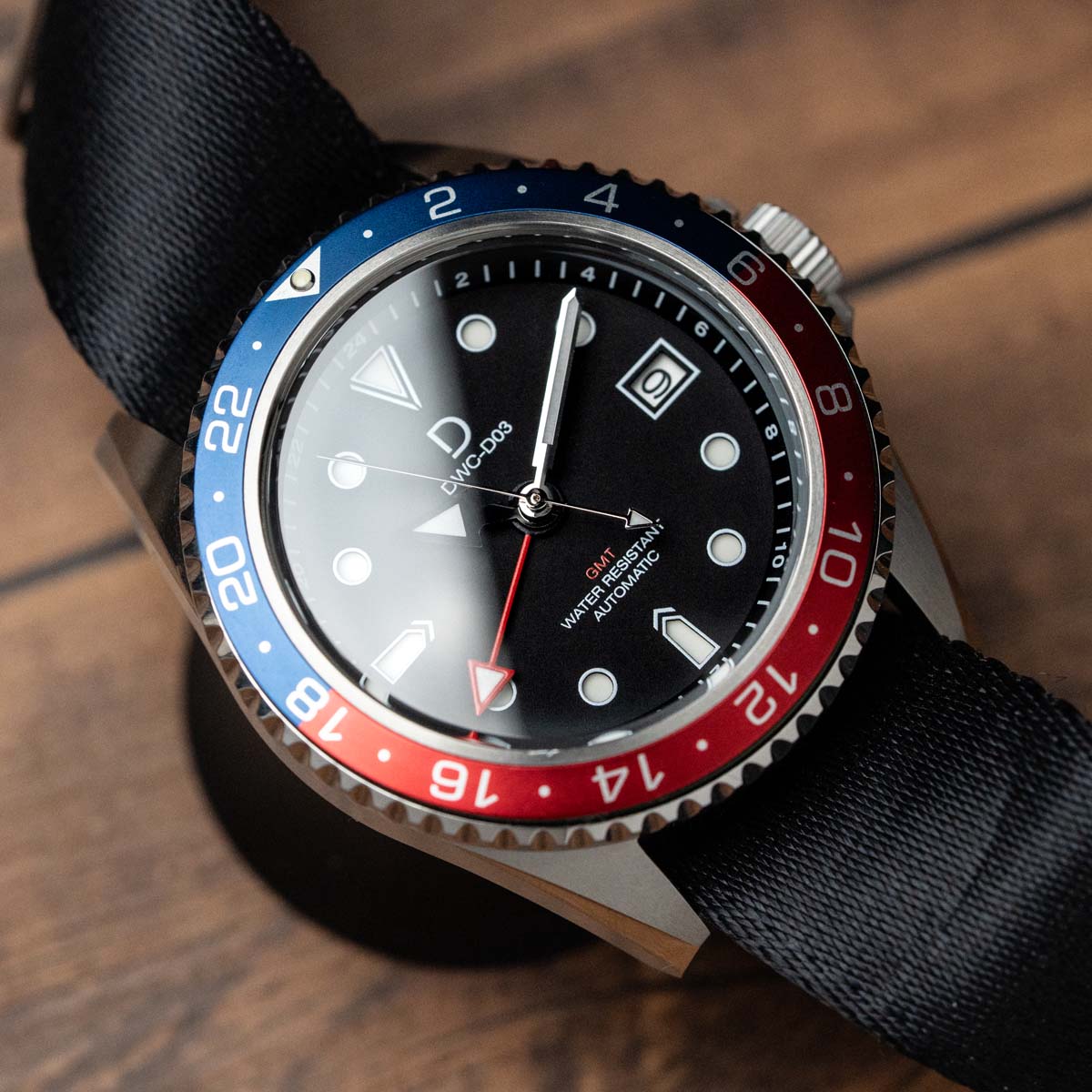DIYWATCH Club 42mm GMT Dive Watch - Aluminium-Steel Hybrid GMT Bezel - DWC-D03