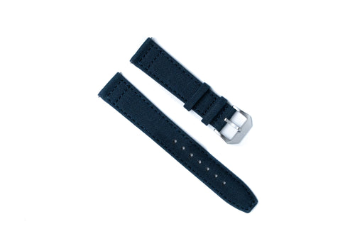 DIY WATCH CLUB Nylon Fabric Strap -- Dark Denim