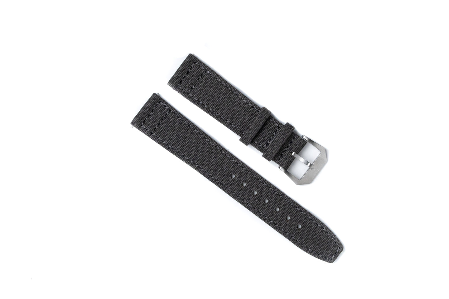 DIY WATCH CLUB Nylon Fabric Strap -- Dark Grey