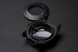 42mm DWC black Diver Case - With classic bezel - Stainless Steel - Sapphire Dome (DWC-CD-01)