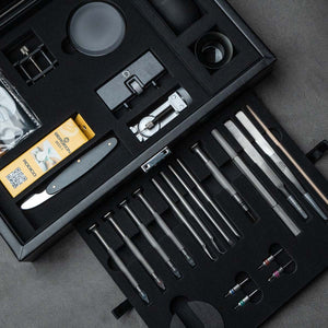 DIY Watch Club watchmaking kit - pro tools box with inhouse designed tools