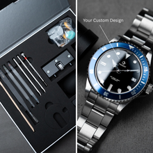 Load image into Gallery viewer, DIY Watchmaking Kit x eoniq
 - Customizable 40mm diver watchmaking kit
