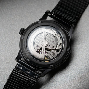 DIY Watchmaking Kit | 38.5mm Mosel (2025) series - Black Skeleton Crystal Dial dress watch w/ Miyota 82S0