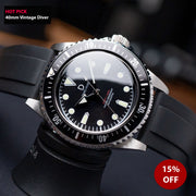 40mm Vintage Dive Watch Kit (Seiko NH35 / NH38 / NH70 Mechanical Movement) with tools and video instructions - VD03