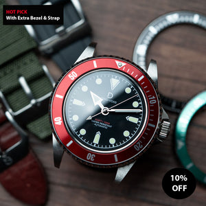 Modding Combo] DIY Kit Bundle 40mm Vintage Diver With Extra