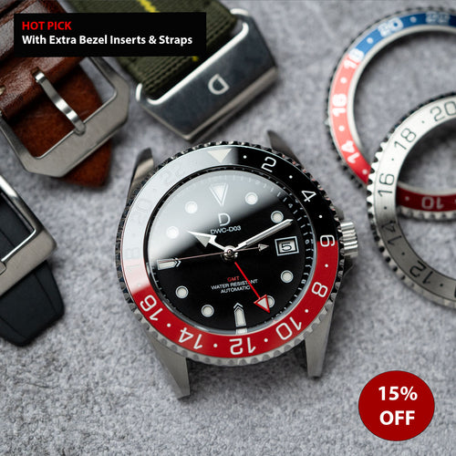 Modding_Starter_Combo_DIY_Kit_Bundle_42mm_Dive_GMT_Coke_Pepsi_and_Silver_steel_Bezel_Seiko_Automatic_GMT_movement_DWC-D03