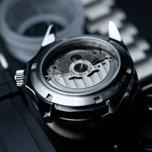 Load image into Gallery viewer, 40mm Vintage Diver Watchmaking Kit – Sapphire Crystal, Crystal Skeleton Dial &amp; CTS Deployant FKM Strap (TMI NH70)