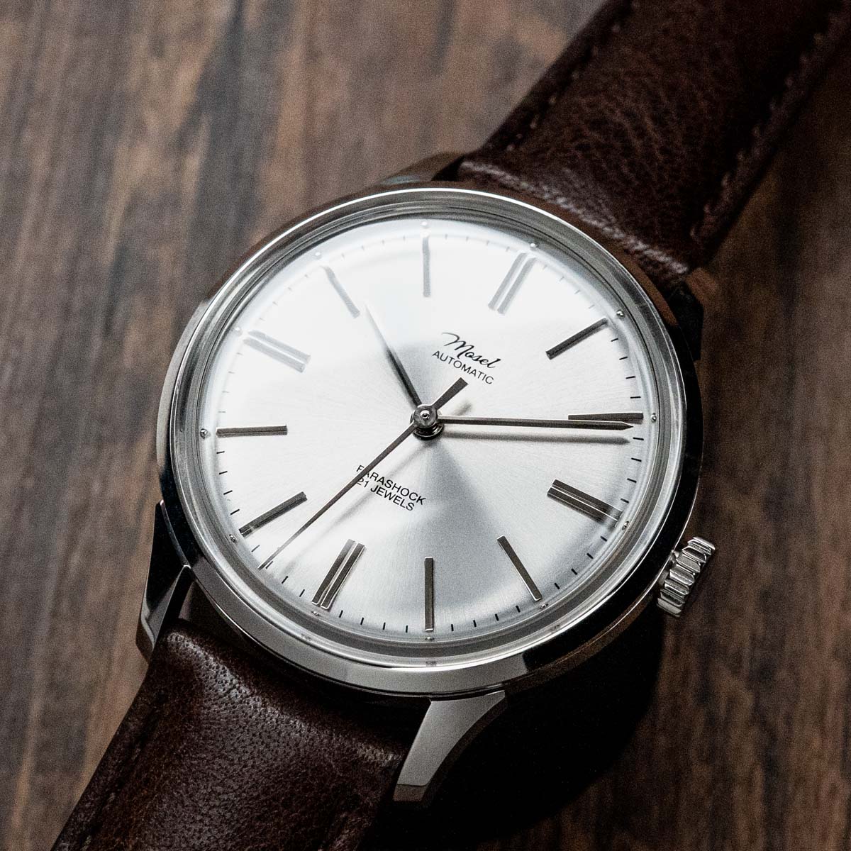 DIY Watchmaking Kit 35mm Mosel Silver Vintage Dress Watch w