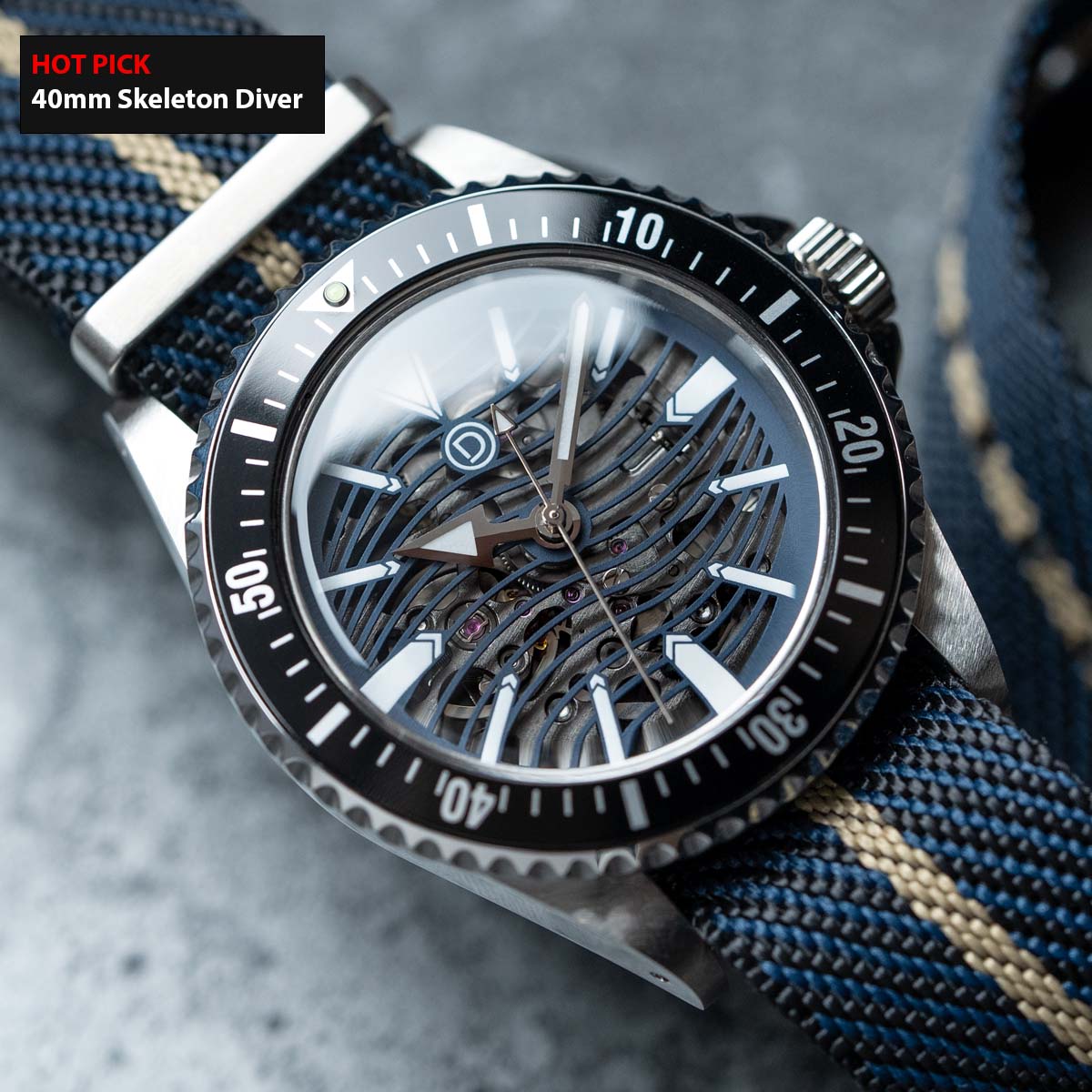 HOT PICK 40mm Vintage Skeleton Dive Watch Kit Seiko NH72 with tools and video instructions