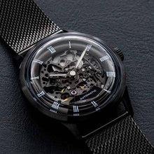 Load image into Gallery viewer, PVD Skeleton vintage dress watch kit | Miyota (Citizen) 8N24 Anthracite Movement | Mosel series