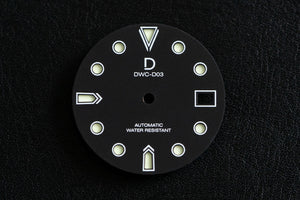 DWC D03 Black Matt Sandwich Lume Dial for TMI NH35
