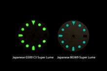 Load image into Gallery viewer, DWC D03 GMT Maroon Red Sandwich Lume Dial for TMI NH34/NH35