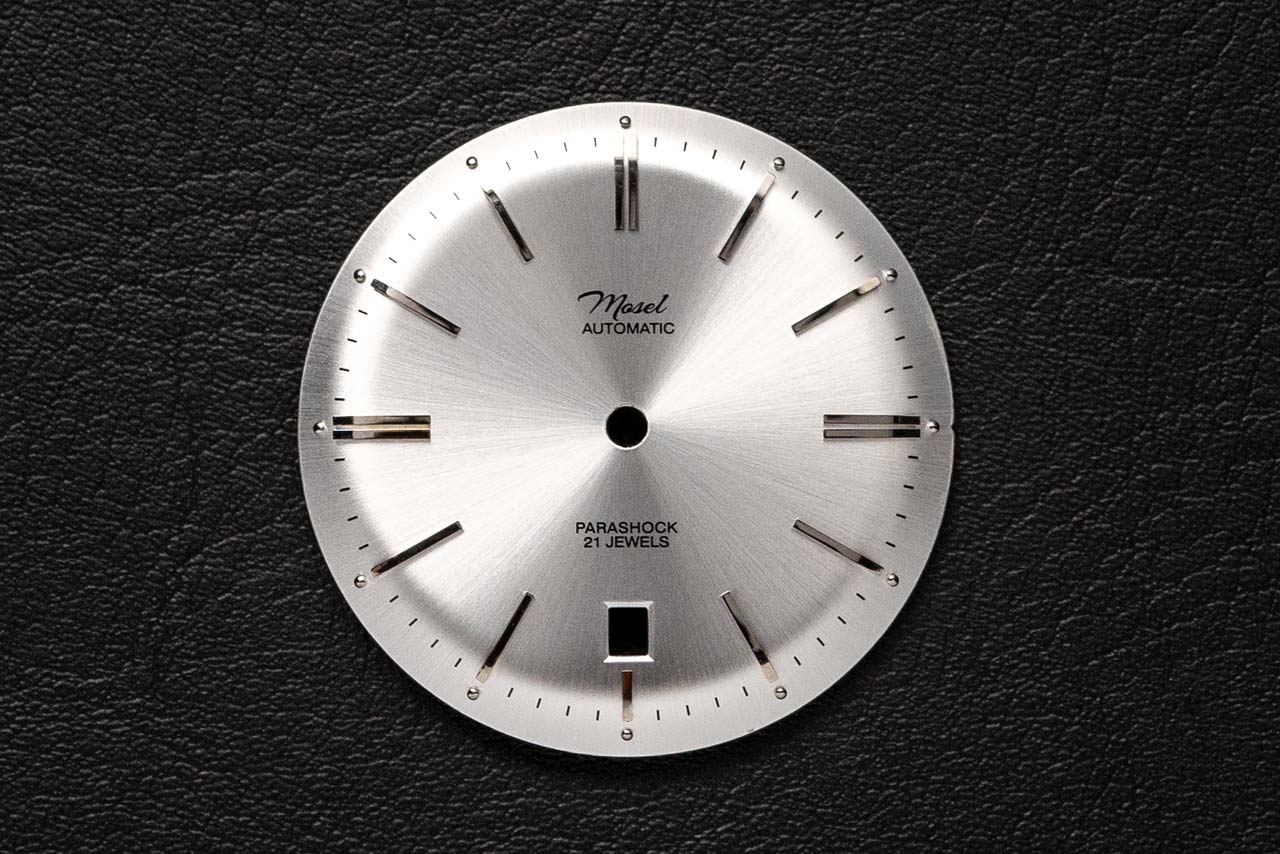 DWC - Silver domed sunray dial with applied silver indices and 6 o'clock date window (Miyota 8215 / 8315)