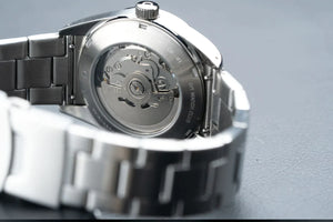 Explorer style dress watch kit with steel bracelet | D03 Maroon Red Sandwich Dial