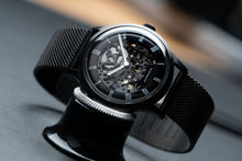 Load image into Gallery viewer, DIY WATCH CLUB - Black Skeleton watch with miyota movement