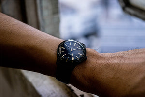 DIY Watchmaking Kit | Mosel with Date - Black Vintage Dress Watch w/ Miyota 8215 or 8315