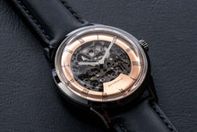 Load image into Gallery viewer, diy watch club - salmon skeleton dial with gun silver miyota movement